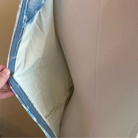 70s Vintage Gunne Sax Blue Floral Lace Boho Renaissance Festival Dress - Picture 5 of 15